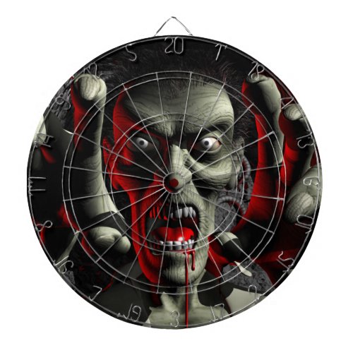 Zombie Head_Shot Dart Board