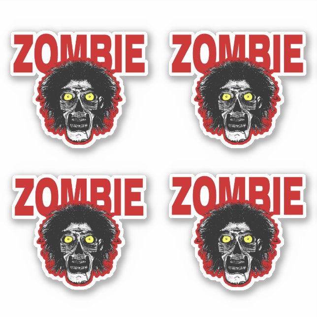 ZOMBIE -Head Sticker (Front)