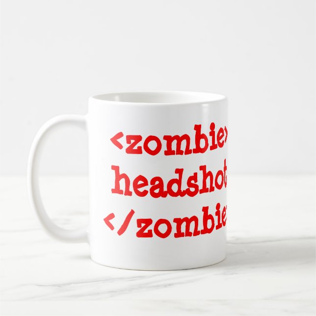 <zombie>headshot</zombie> Coffee mug (Left)