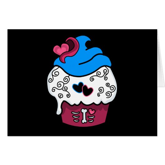 Zombie Heart Cupcake Cards (Front Horizontal)