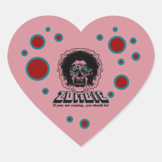 Zombie Heart pink Sticker