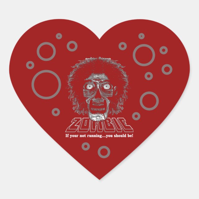 Zombie Heart Sticker (Front)