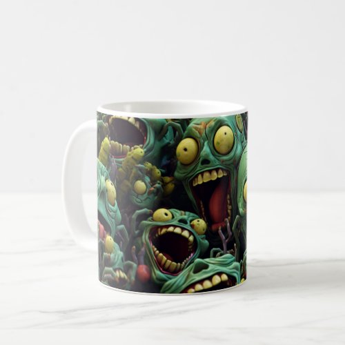 Zombie Horde Halloween Spooky Gift Coffee Mug