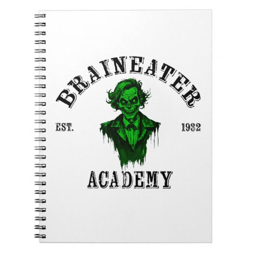 Zombie Horror Design Gothic Halloween Statement Notebook