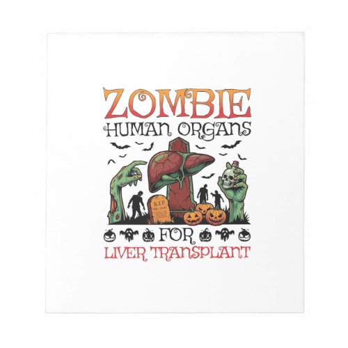 Zombie Human Organs Liver Transplant Halloween Gra Notepad