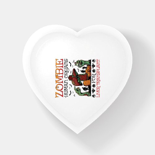Zombie Human Organs Liver Transplant Halloween Gra Paperweight