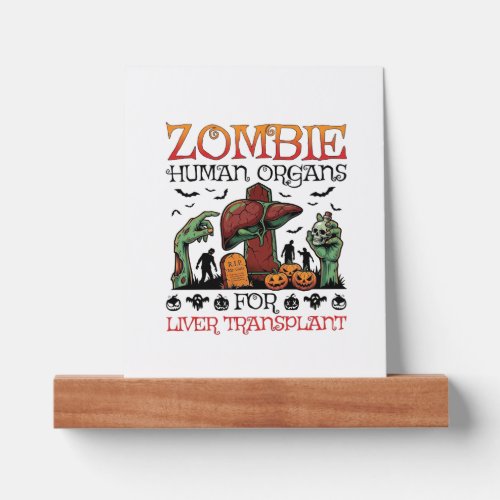 Zombie Human Organs Liver Transplant Halloween Gra Picture Ledge