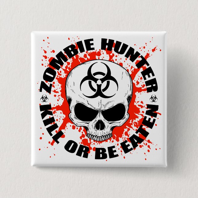 Zombie Hunter 3 Pinback Button (Front)
