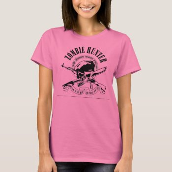 Zombie Hunter Babydoll T-shirt by fearwerx at Zazzle
