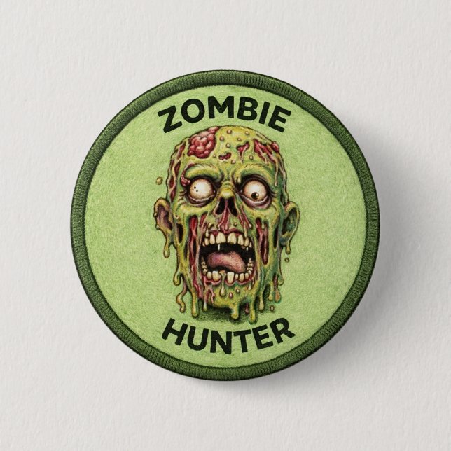 Zombie Hunter Button (Front)