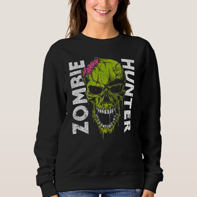 Zombie Hunter Halloween Apparel Halloween 1 Sweatshirt (Front)