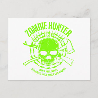 Zombie Hunter Postcard