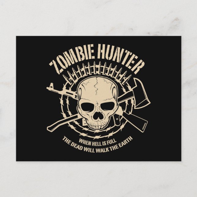 Zombie Hunter Postcard (Front)