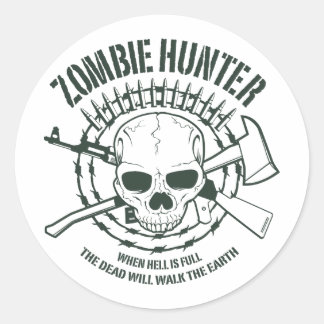 Zombie Hunter Sticker