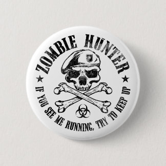zombie hunter undead living dead button