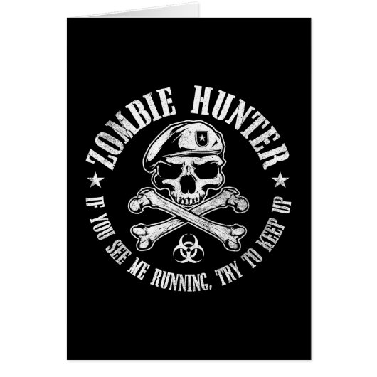 zombie hunter undead living dead cards (Front)