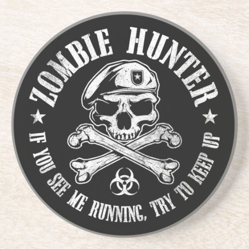 zombie hunter undead living dead coaster