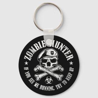 zombie hunter undead living dead keychain
