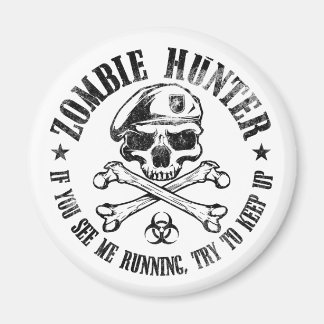zombie hunter undead living dead magnet