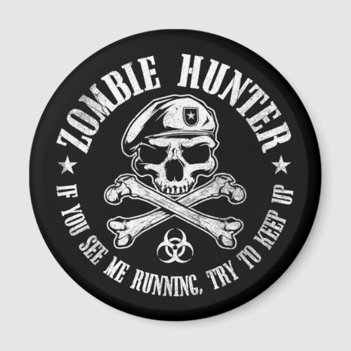 zombie hunter undead living dead magnet