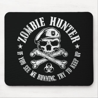 zombie hunter undead living dead mouse pad