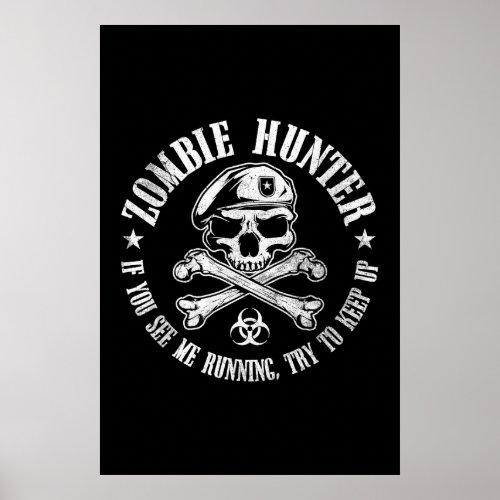 zombie hunter undead living dead poster