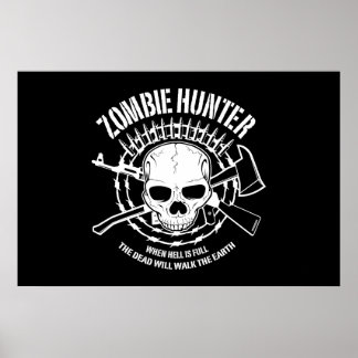 zombie hunter undead living dead poster