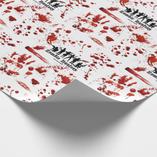 zombie hunters international wrapping paper