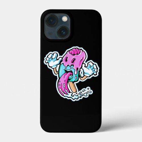 zombie_ice_cream_can_be_used_t_shirt_design_hallow iPhone 13 mini case
