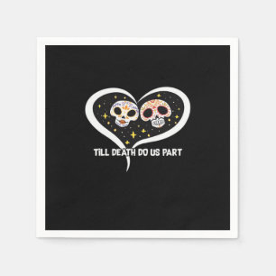 Zombie In Graveyard - Till Death Do Us Part Napkins