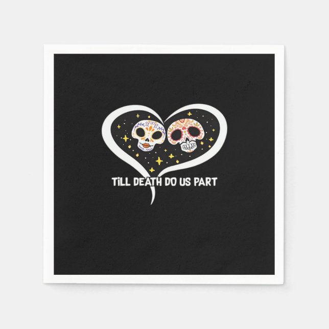 Zombie In Graveyard - Till Death Do Us Part Napkins (Front)