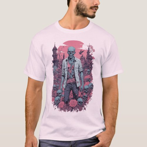 Zombie in the town T_Shirt