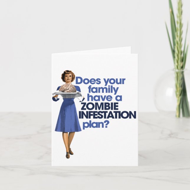 Zombie Infestation Plan Card (Front)