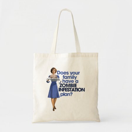 Zombie Infestation Plan Tote Bag