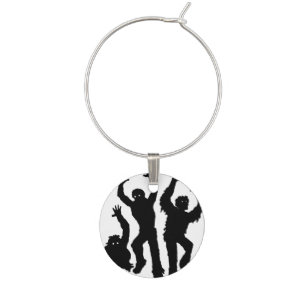 Zombie Invasion Wine Glass Charm