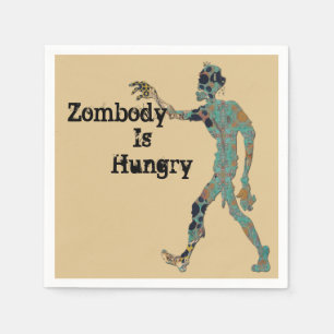 Zombie Is Hungry Paper Napkins