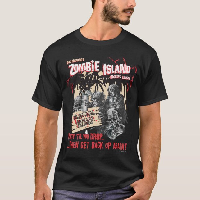 Zombie Island Cocktail Lounge T-shirt (Front)