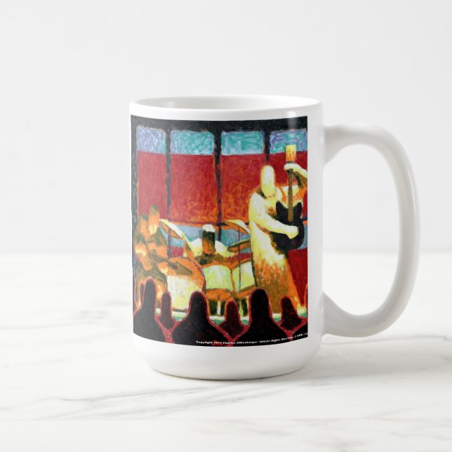 Zombie Jazz Club coffe mug. Coffee Mug (Right)