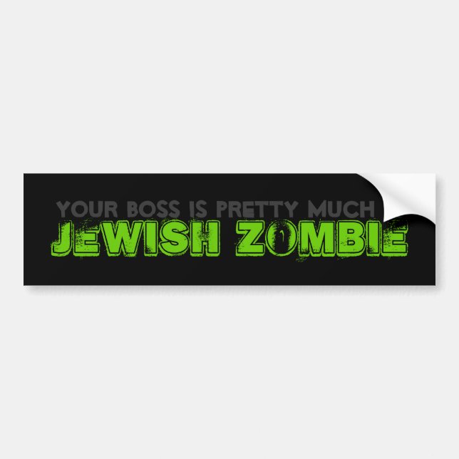 Zombie Jesus Bumper Sticker (Front)