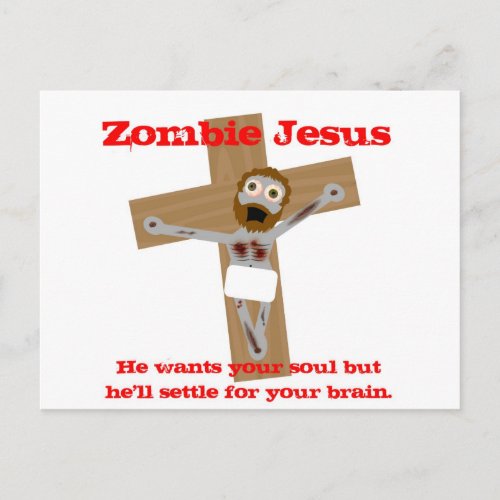 Zombie Jesus Postcard