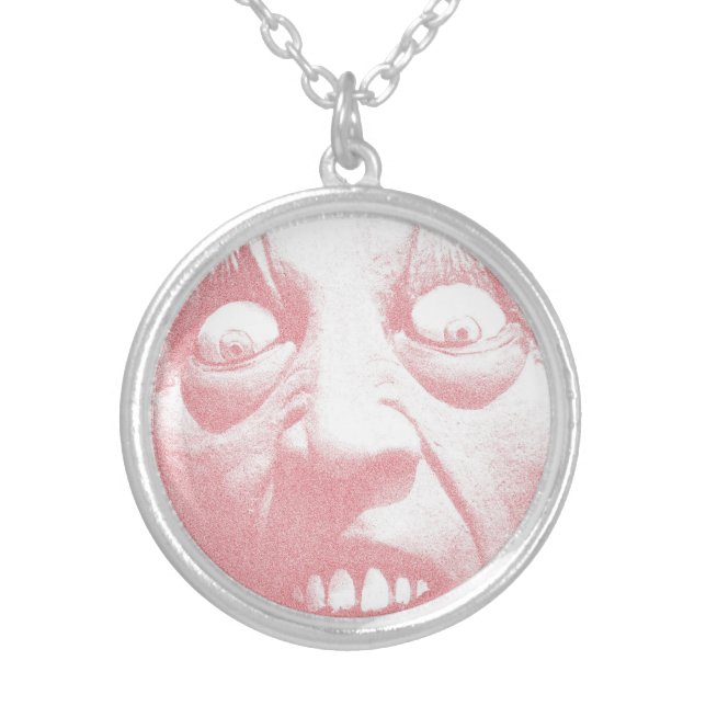 Zombie Jewelry - Zombie Face Necklace (Front)