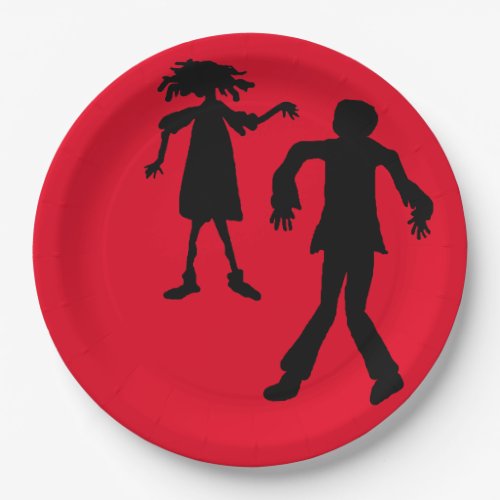 Zombie Kids Party Paper Plates