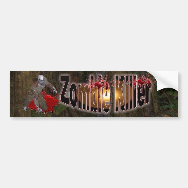 Zombie  Killer #2 Bumper Sticker (Front)