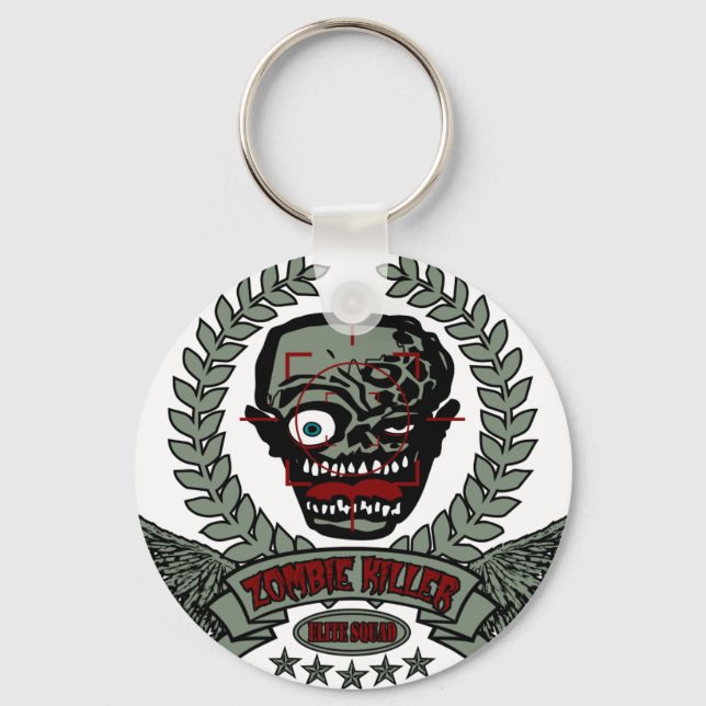 Zombie Killer Elite Squad Keychain (Front)