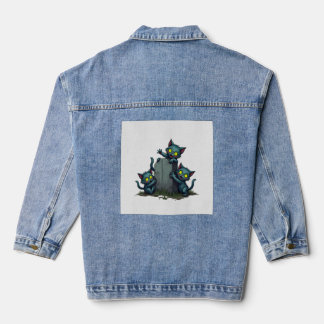 Zombie Kitten Uprising Denim Jacket