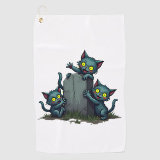 Zombie Kitten Uprising Golf Towel