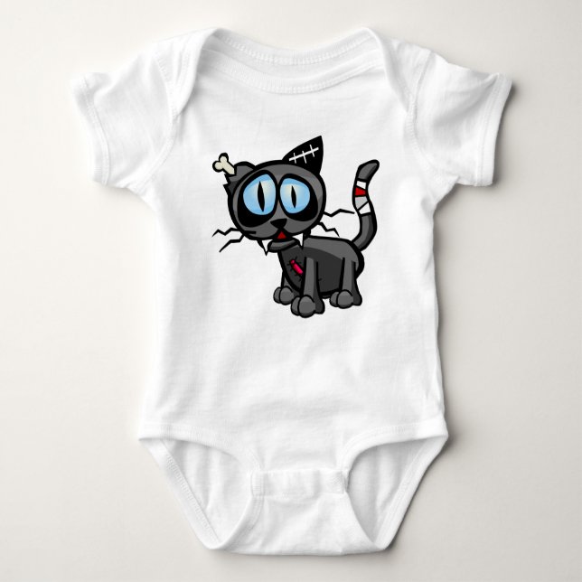 Zombie Kitty Baby Bodysuit (Front)