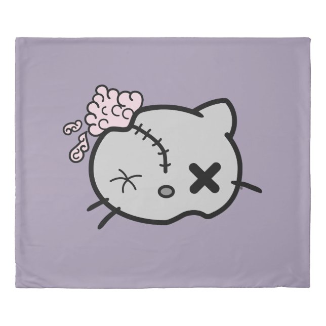 Zombie Kitty Duvet Cover (Front)