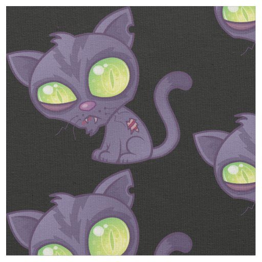 Zombie Kitty Fabric