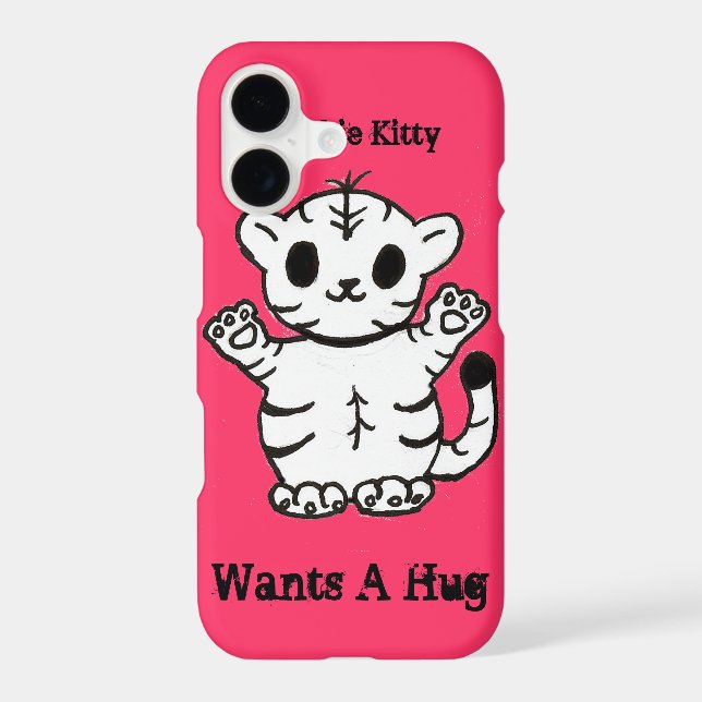 Zombie Kitty Wants A Hug Iphone Case (Back)